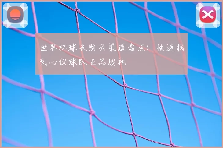 世界杯球衣购买渠道盘点:快速找到心仪球队正品战袍