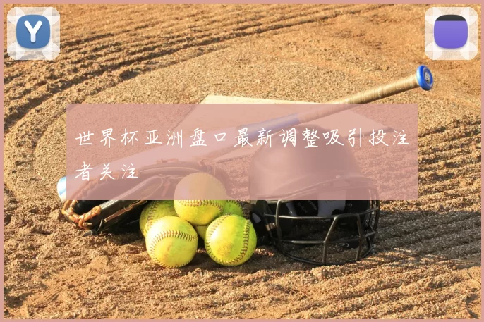 世界杯亚洲盘口最新调整吸引投注者关注
