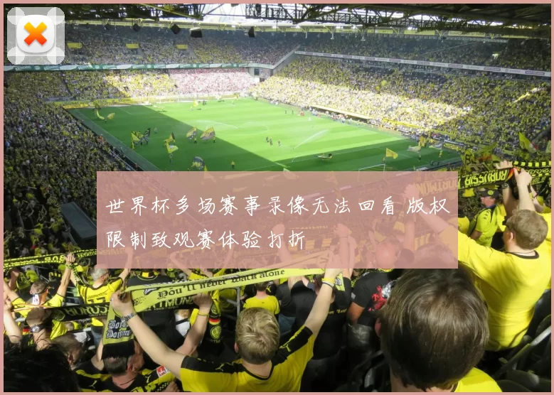 世界杯多场赛事录像无法回看 版权限制致观赛体验打折